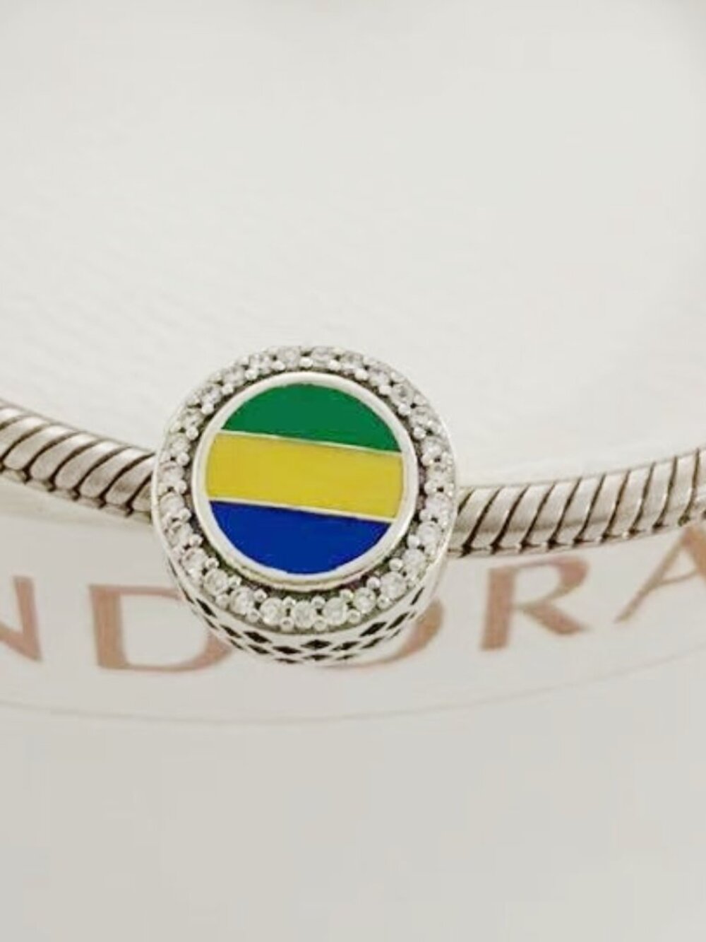 Pandora Garifuna Flag pendant Charm